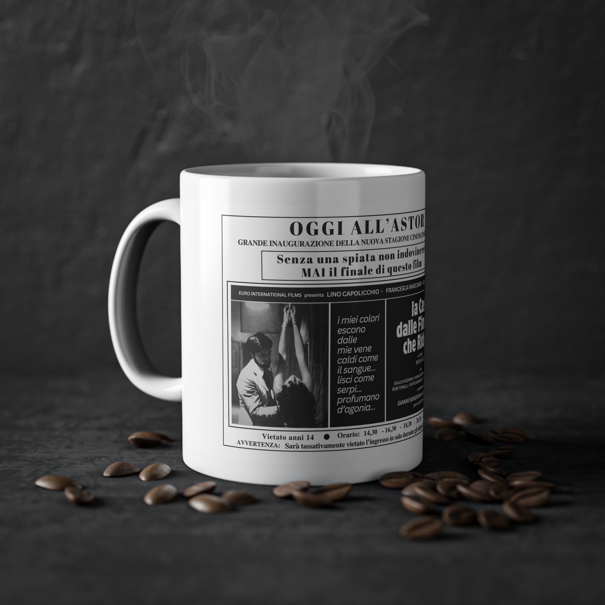 Tazza La Casa Dalle Finestre Che Ridono, House With Laughing Windows Mug,  Flani, Anni 70, Tazza Film Cult, Fan Dellorrore, Regalo Cinefilo - Etsy