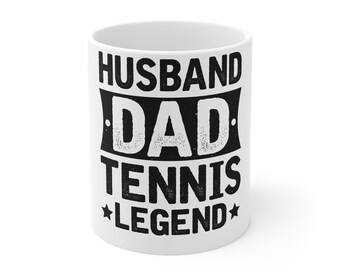 Tennis Coffee Mug Gift with Modern Sports Design | Ceramic Cup for Players | Great Gift for Tennis Lovers & Coaches