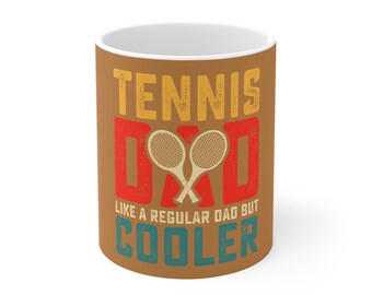 Tennis Home Decor Mug • Stylish Tennis-Themed Coffee Cup • Gift for Players & Fans • Sporty Ceramic Mug for Kitchen - Office Decor