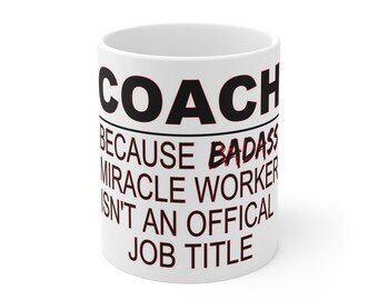 Lustige Tennis-Trainer-Tasse | Badass Wundertäter Geschenk