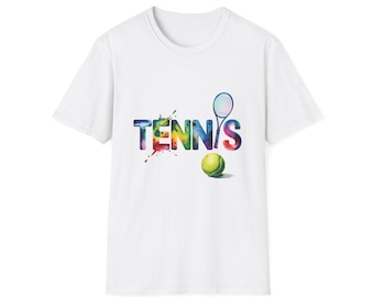 Tennis Match T-Shirt with Game Day Design | Athletic Cotton Tee | Great Gift for Competitive Tennis Lovers