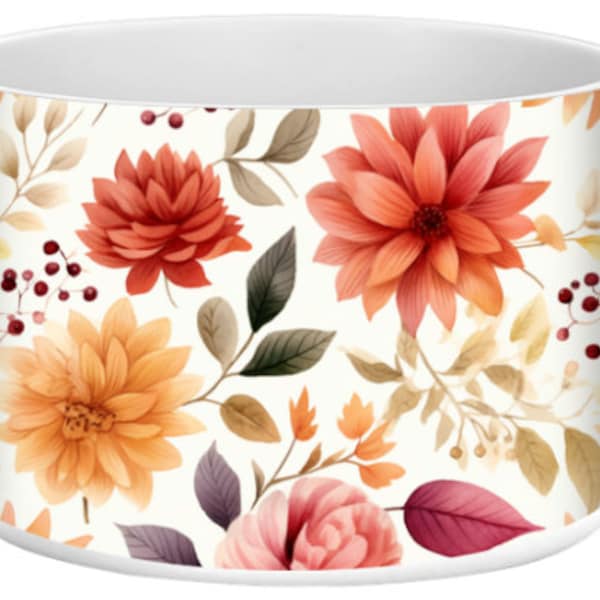 Autumn Flower Boot | Silicone Tumbler Protector | Fall | 12-24 oz (20, 30, 40 oz tumblers with small bases)