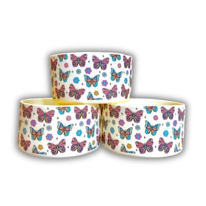 Pastel Butterflies Tumbler Boot: Silicone Protector, 12-24 oz