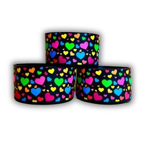 Neon Hearts Tumbler Boot | Tumbler Protector | 12-24 oz Base (20, 30, 40 Oz) | Tumbler Accessory