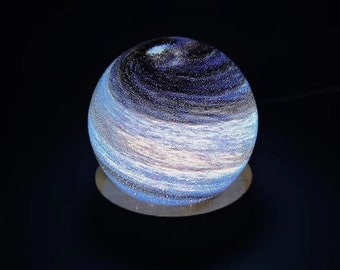 Custom Night Light, Personalized Milky Way Night Lamp, Galaxy Crystal Ball Decoration, Planet Desk Lamp Room Decor, Astronomy Gifts For Her