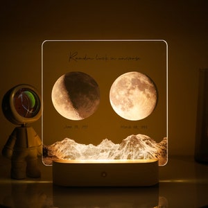 Original Moon Lamp 8in, 2 Colors 3D