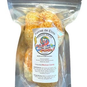 Freeze Dried Paletas/Lollipops de Elote