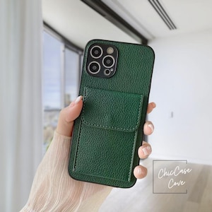 Étonnante coque de téléphone avec porte-cartes de couleur unie, pour iPhone 16 15 14 13 12 11 X 8 7, iPhone 16promax, iPhone 16pro 13pro 13promax, iPhone 16 15