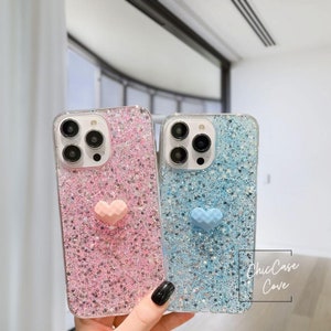 Étui de téléphone coeur scintillant, étui de téléphone pour iPhone 15 14 13 12 11 X 8 7,iPhone 15promax,iPhone 15pro 13pro 13promax,iPhone 15