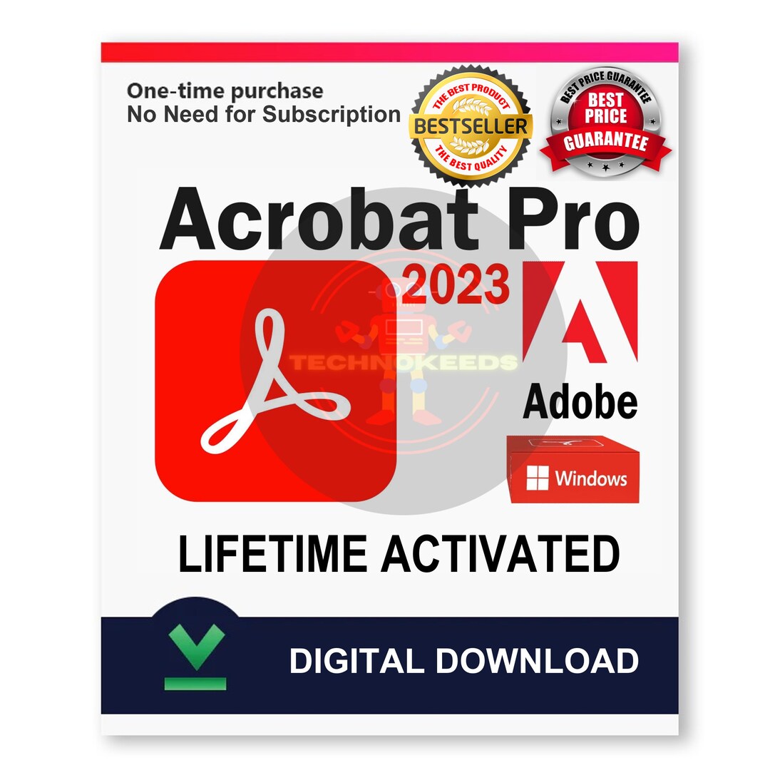 A. Acro Pro 2023 PDF Editor for Windows Etsy