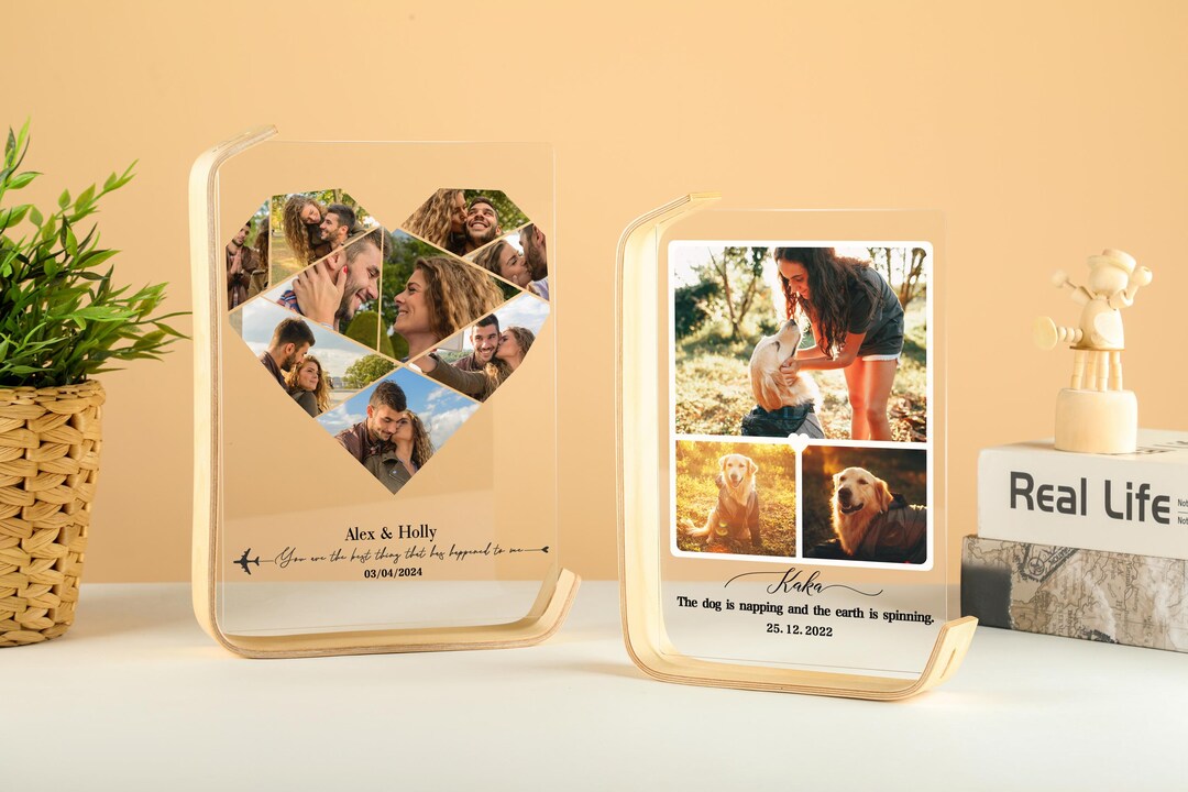 Custom Acrylic Glass Photo Frames, Personalized Photo Frames, Family ...