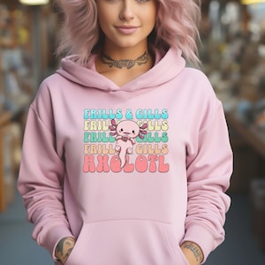 Axolotl Salamander Sweatshirt, Marine Biology Shirt, Axolotl, Amphibian, Lizard, Tee, Axolotl Gifts shirt, Animal Sweater, Salamander Cute