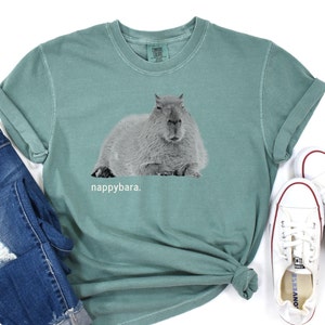 Funny Capybara Meme T-Shirt, Retro Shirt, Animal Graphic Tee, Gift For Animal Lovers