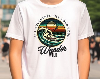 Ocean Odyssey Surfing T-Shirt | Wave Rider Graphic Tee