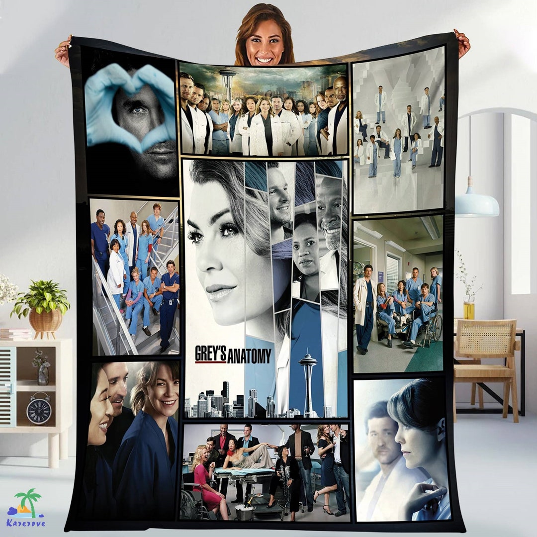 Grey's Anatomy It's A Beautiful Day to Save Lives Fleece Blanket Grey's