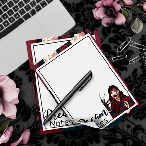 Horror Dream Notes Tear-Off Notepad – 50 Sheets, Nightmare-Inspired Stationery for Dream Journaling & Spooky Note-Taking