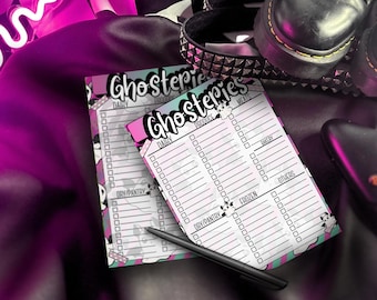 Ghosteries Spooky Grocery List Notepad: Gothic Shopping Checklist