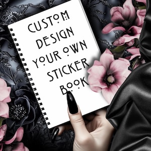 Álbum de pegatinas reutilizable personalizado: 24/48 páginas, acabado brillante u holográfico