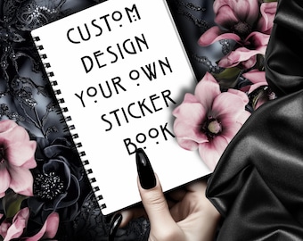 Custom Reusable Sticker Book – Personalized Sticker Album, 24/48 Pages, Glossy or Holographic Finish