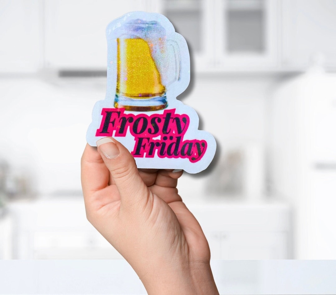 Sticker Beer Mug Die Cut Holographic Etsy