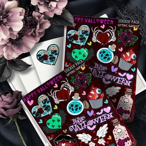 Happy Valoween – Gothic Valentine’s Day Sticker Sheet