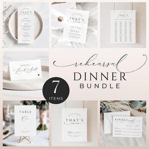 Rehearsal Dinner Bundle, INSTANT DOWNLOAD, Italian Seating Chart, Thats Amore Welcome Sign, Place Cards, The Night Before, Minimalist- EP100