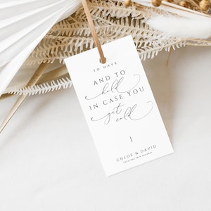 Wedding Blanket Tags, INSTANT DOWNLOAD, Tags For Blankets At Wedding, To Have And To Hold In Case You Get Cold, Minimalist Tag - EP100