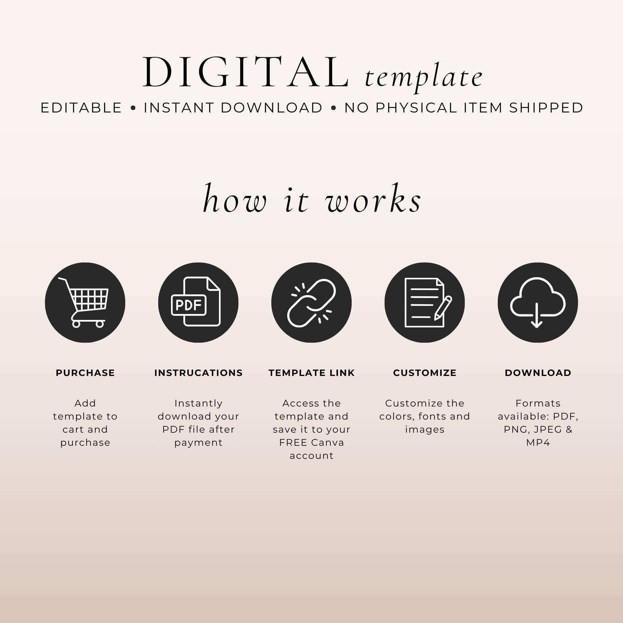 Program Petals Wedding Fan Petal Program Template, DIY Hand Fans Canva, Unique ...