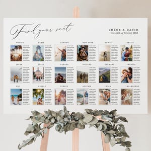 Hochzeit Sitzplan Vorlagen Bilder, SOFORTIGER DOWNLOAD, Sitzplan Sitzplan für die Gäste, Sitzplan für die Gäste - EP100