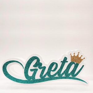 Scritta in Polistirolo "3D IN CORSIVO" PERSONALIZZABILE. Compleanno - Battesimo - Comunione - Matrimonio - Idea regalo
