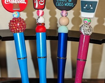 Drink Themed Beaded Pens