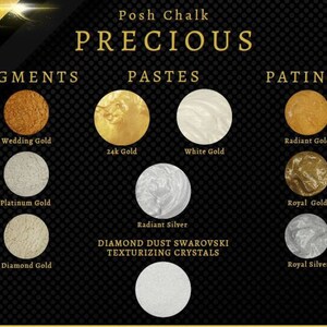 Posh Chalk Metallic Precious Paste 110 ml / 3.7 oz - All colors - You Choose