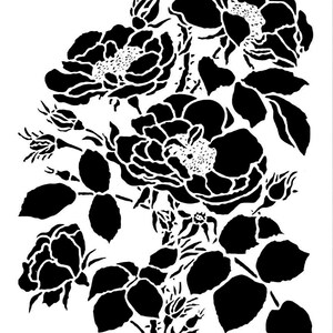 Posh Chalk Stencil PCS009 Lovely Lush Posey 25 x 35 cm 9.84&quot; x 13.78&quot;