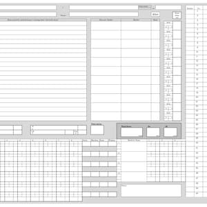 PRINTABLE 40 over innings cricket scoresheet