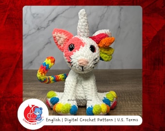 Cleo the Caticorn - PDF CROCHET PATTERN