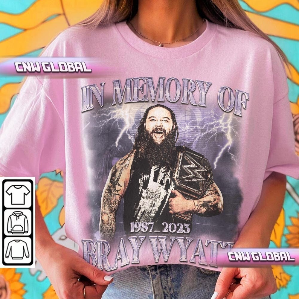 Bray Wyatt Retro Shirt in Memory of Bray Wyatt 1987 2023 - Etsy