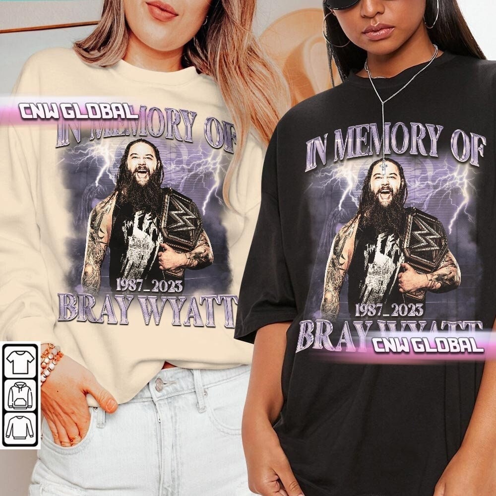 Bray Wyatt Retro Shirt in Memory of Bray Wyatt 1987 2023 - Etsy
