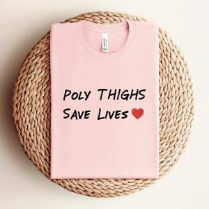 Poly Thighs Save Lives T-Shirt Polynesian Hawaiian Women