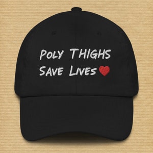 Poly Thighs Save Lives Dad hat Polynesian Hawaiian Women