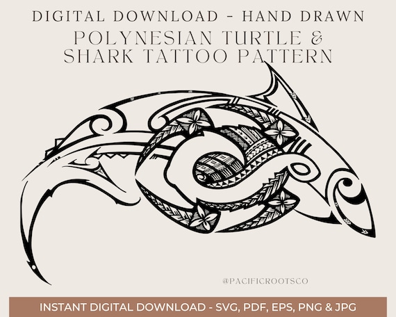 Samoa Turtle Design Samoan Shark Tattoos