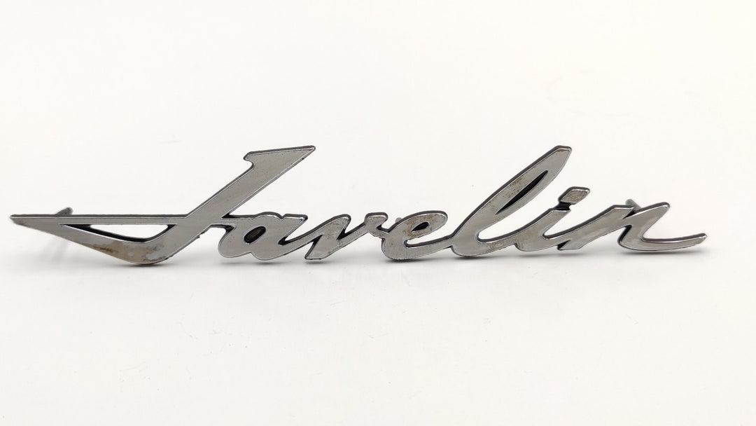 Javelin Emblem Capo 19681974 Car Rambler Classic Genuine Part Etsy