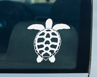 Sea Turtle Decal Car Window Decal Car Vinyl Decal Laptop Decal Bumper Sticker Sea Animal Sticker Waterproof Sticker Marine Animal Decal