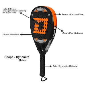 Air Eagle Padel Racket: Carbon Fiber, Black EVA Core