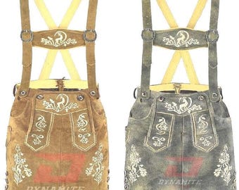 Falda tradicional alemana para Oktoberfest, BeerFest, falda bávara para niñas, falda Lederhosen, disfraces alemanes para Oktoberfest con tirantes a juego gratis.
