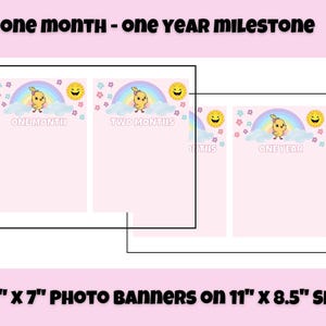 Canticos, Canticos Milestone Banner | Monthly Baby Photo Banner (Digital Download) | Canticos Birthday Party | Canticos Photo Banner