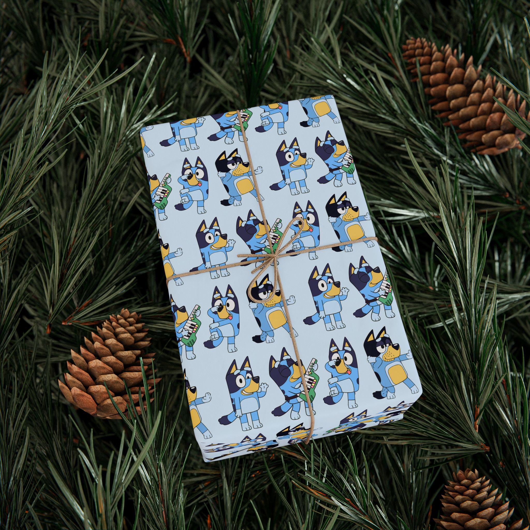 Bluey Wrapping Paper, Celebration Wrapping Paper, Fun Gift Wrap for ...