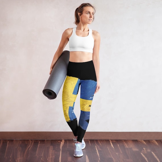 Yoga Leggings with Swedish colours