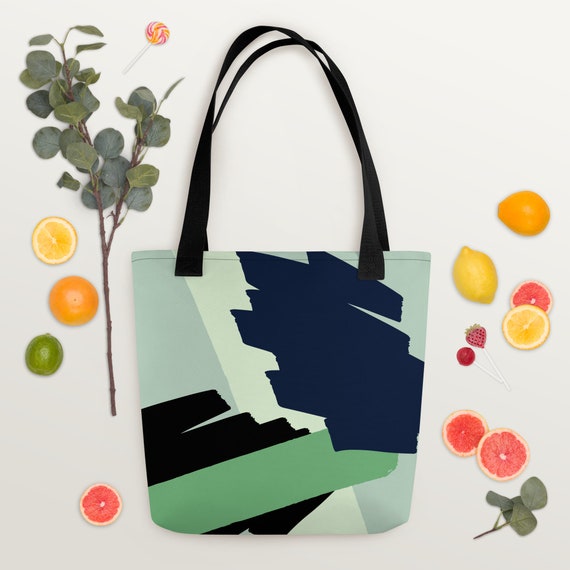 This multi green colored Tote bag, summer gift for her/women, bag for every day use, universal bag, shoulder bag, beach bag
