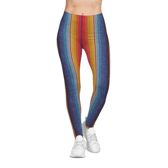 Women's rainbow color Casual Leggings, These leggings are designed for comfort, elasticity and softness. Can be worn as stand-alone garments