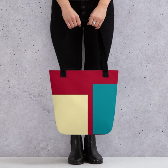 Modern print Tote bag, gift for her/women, bag for every day use, universal bag, shoulder bag, beach bag